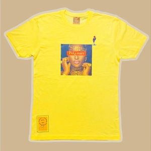 Carbon gold tee, size (small), color yellow, new